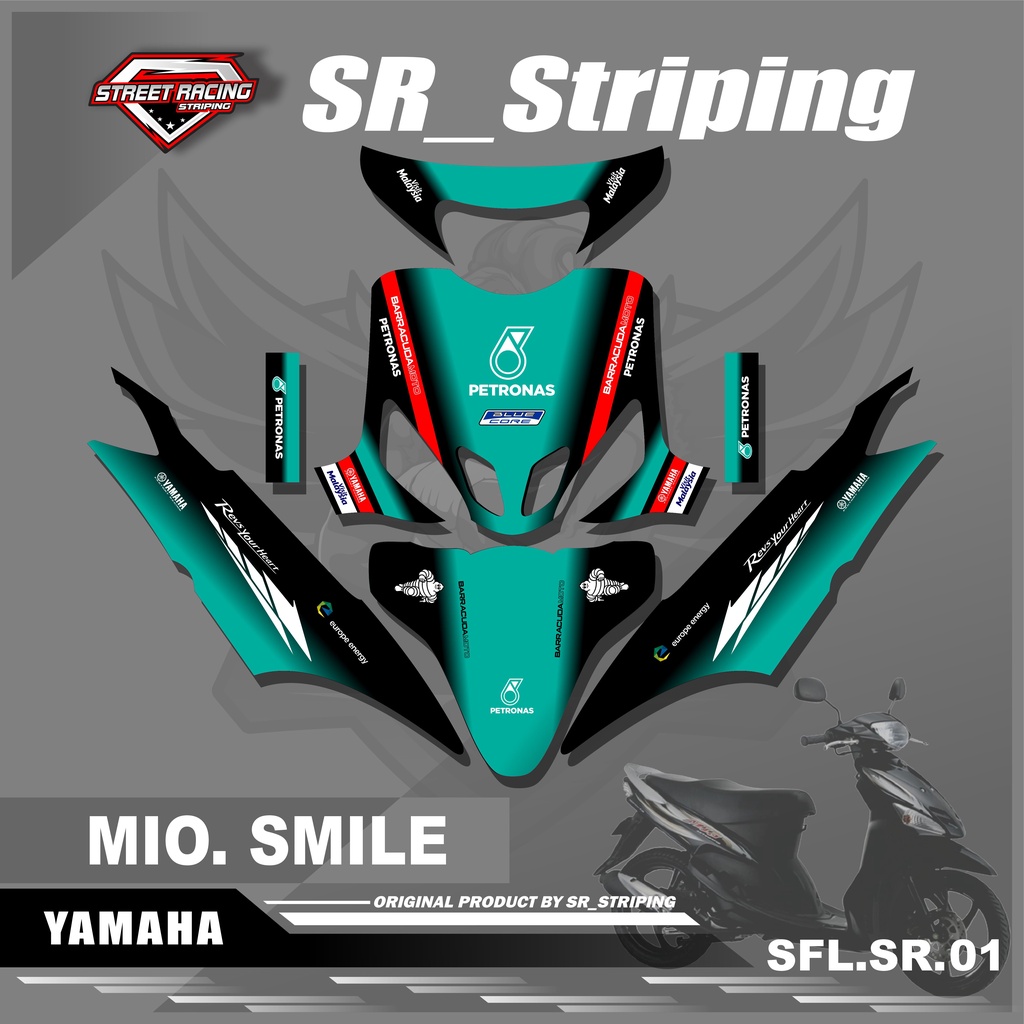 Sticker Decal Full Body MIO SMILE - Sticker Decal MIO SMILE Motif Petronas. SFL.SR.02
