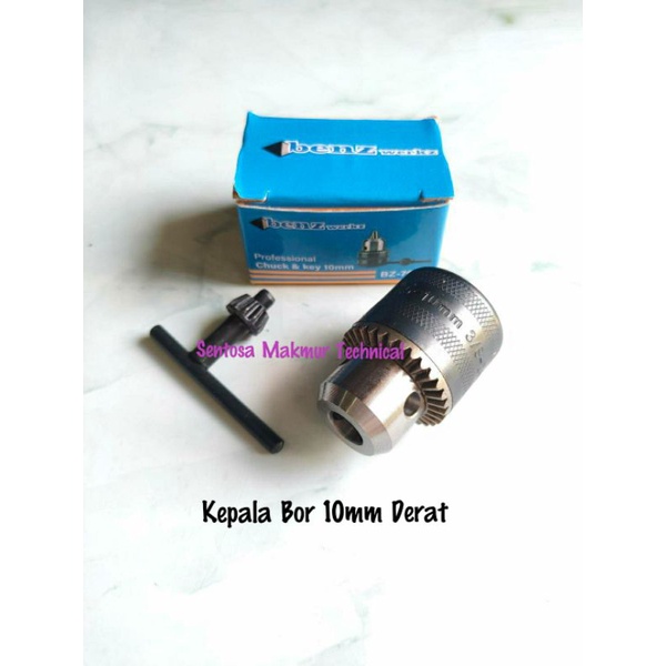 BENZ 10 MM Kepala Bor Drill Chuck Derat Drat 3/8 10mm