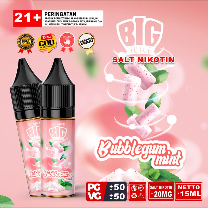 BUBBLEGUM DINGIN S4LT 15MG 20m9