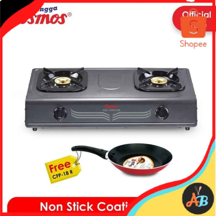 Cosmos Kompor 2 Tungku CGC 5268 CEB / CGC5268CEB