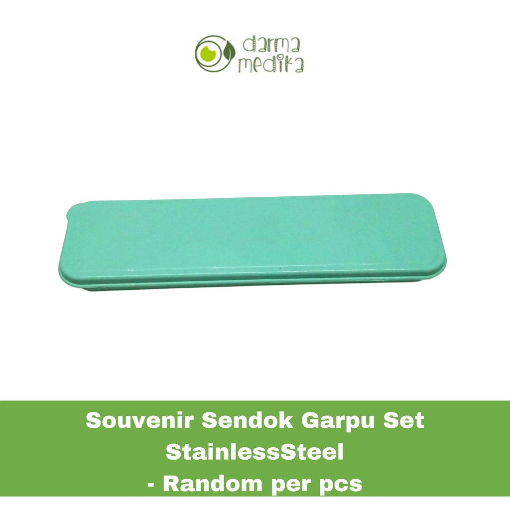 Souvenir Sendok Garpu Set Stainless Steel Random per pcs