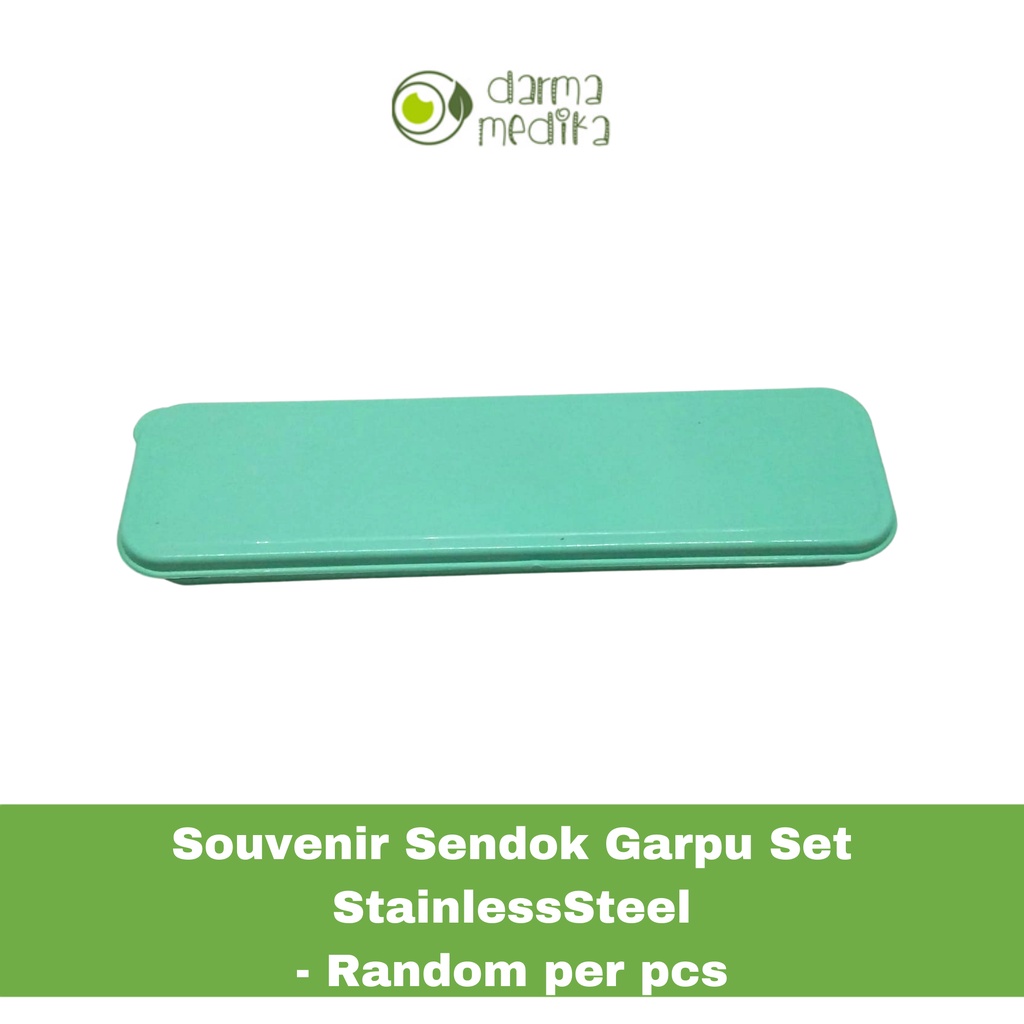 Souvenir Sendok Garpu Set Stainless Steel Random per pcs