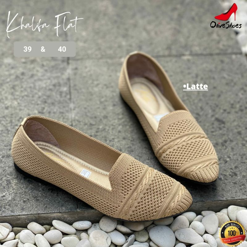 Flat Shoes Bahan Rajut KHALIFA