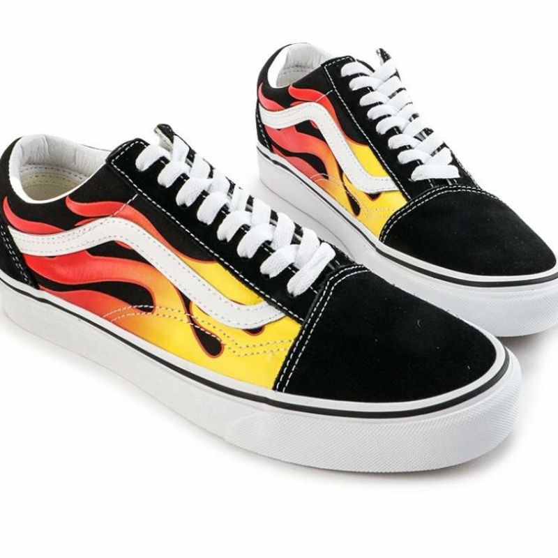 mens flame vans