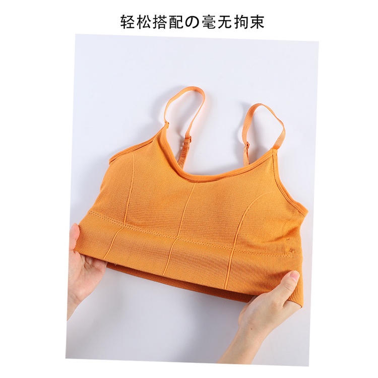 TF Bra Wanita Baju Dalam Wanita BH Sport Crop Top Olahraga Katun Lembut Tali Bisa Adjust BRA25