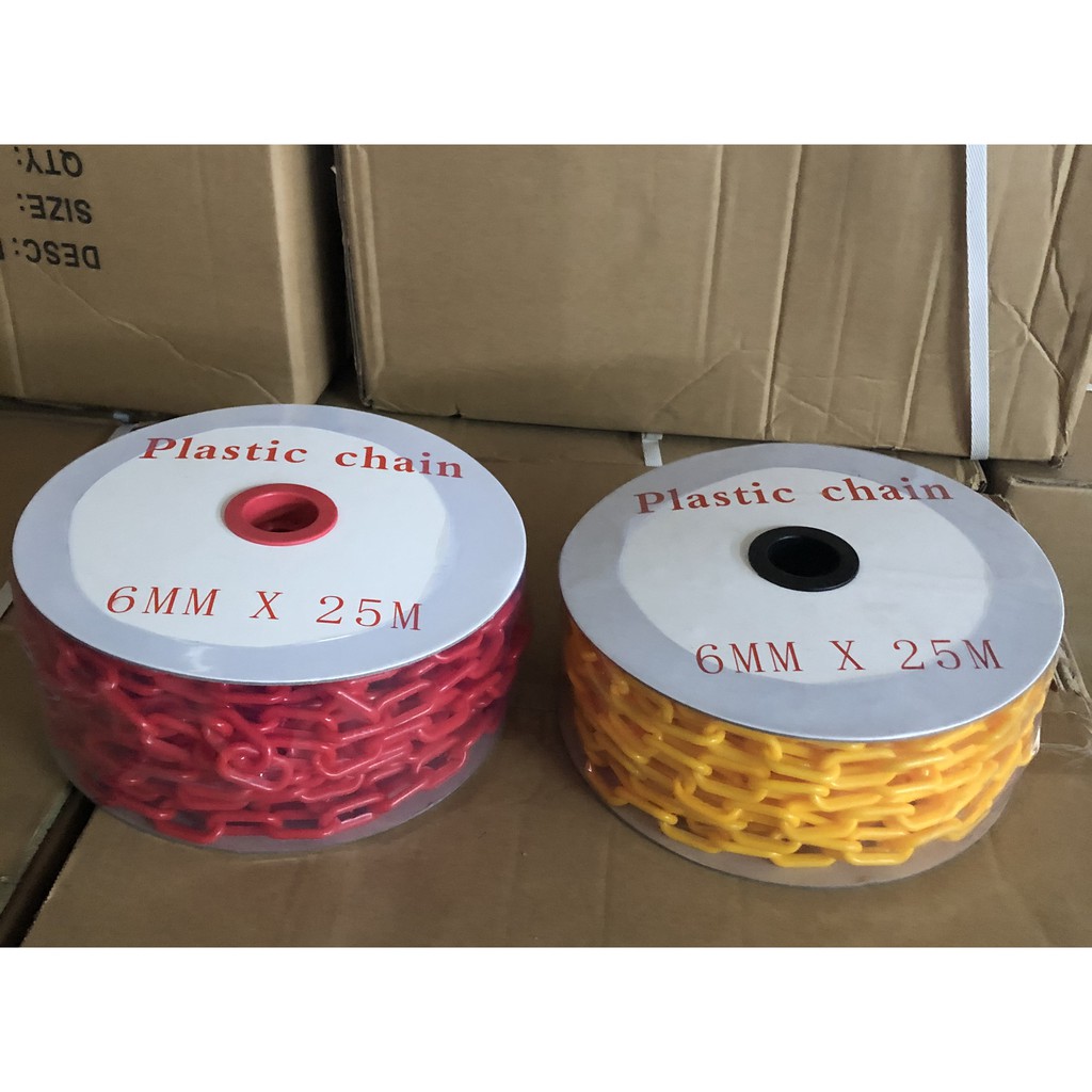 Jual Plastic Chain Rantai Plastik 6mm X25M Rantai plastik ukuran 6mmX25 ...
