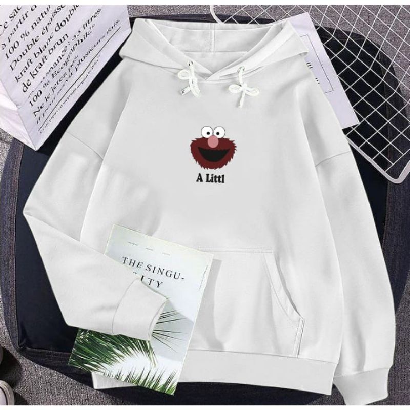 Sweter Hodie Elmo Bahan Plece It Might Tikle-Hodie Bahan Plecee
