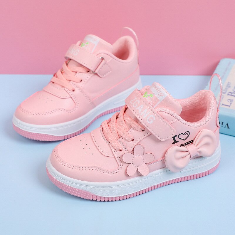 Sepatu Anak Perempuan - Sneaker ASTER MOTIF PINKY LOVE 039 Shoes -  Sepatu Sport Anak Casual Import