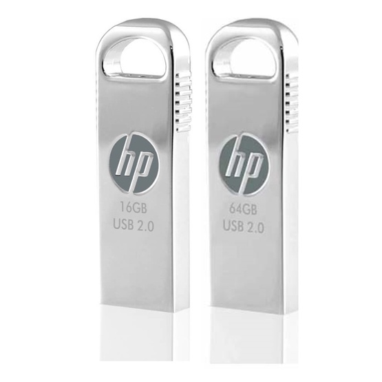 Flashdisk HP v206 16GB 32GB 64GB USB 2.0 Flashdisk HP Metal