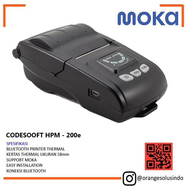 PRINTER BLUETOOTH ANDROID CODESOFT HPM 200e - HPM 200 E - PRINTER ANDROID