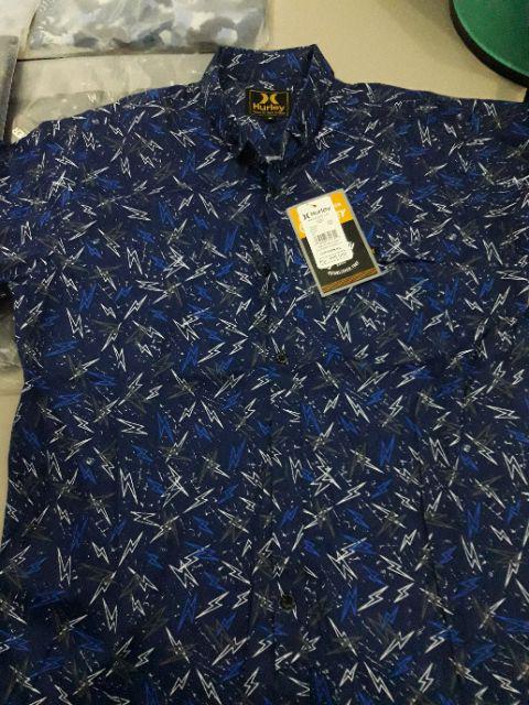 Kemeja Distro Surfing Polos Dan Motif ( Pantai Daun Bunga Batik )