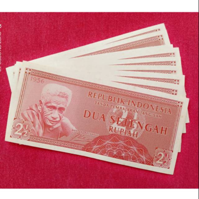 

Uang kertas 21/2 Rupiah Seri Suku Bangsa Tahun.1956