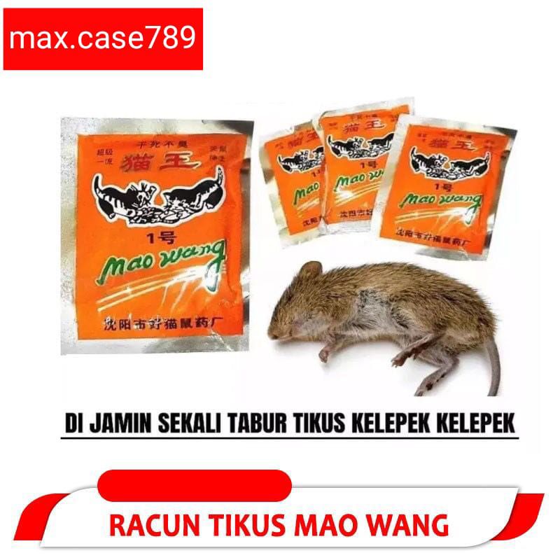 RACUN TIKUS  MAOWANG - RACUN PEMBASMI TIKUS - RACUN TIKUS MATI KERING DAN TIDAK BAU  - RACUN TIKUS O