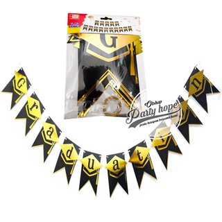 baner wisuda congratulations hitam gold banner baner wisuda congratulations hitam gold banner