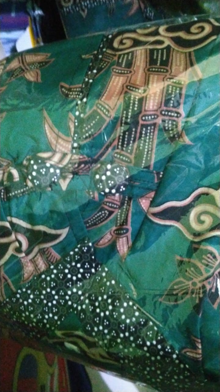 Tey-17 Batik Wanita Asj Sa Hrb026 Kenongo Kemeja Tosca Pendek