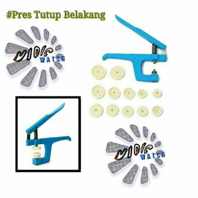 ALAT PRESS PRES TUTUP JAM TANGAN GAGANG BESI DAN MATA PLASTIK MAX 24 - 44 MM L