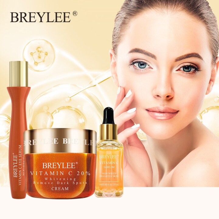 BREYLEE Set Vitamin C untuk Mencerahkan Kulit dan menyamarkan noda Varian