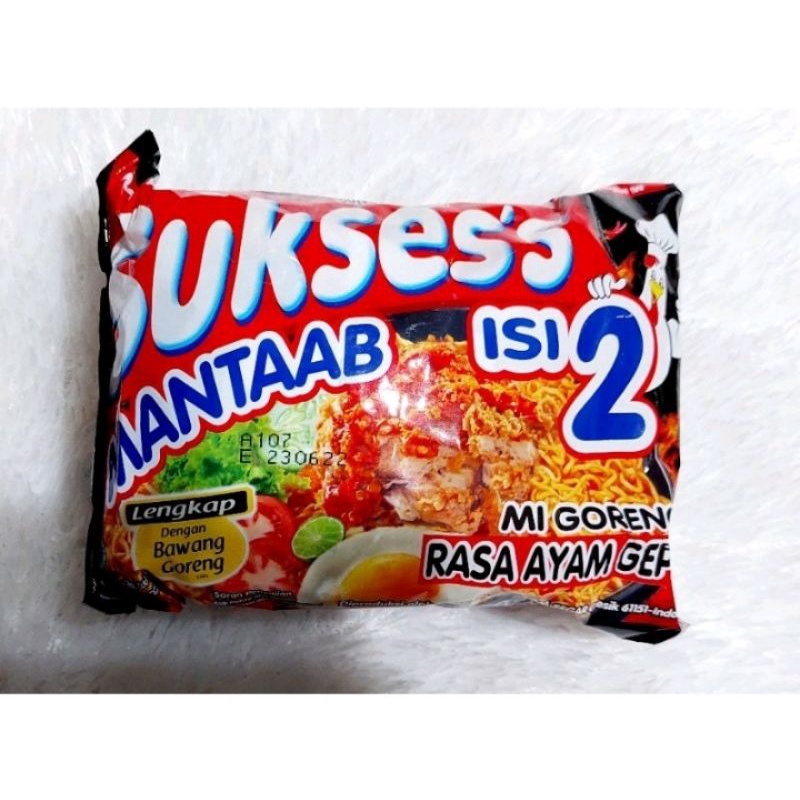 

Mi Instan Suksess Mantaab isi 2 mie goreng sukses rasa ayam geprek 126 gr