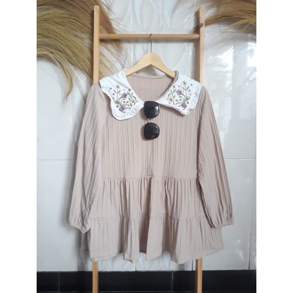 Atasan Korea Miudis | Blouse Rempel Miudis | Knit Rajut Import