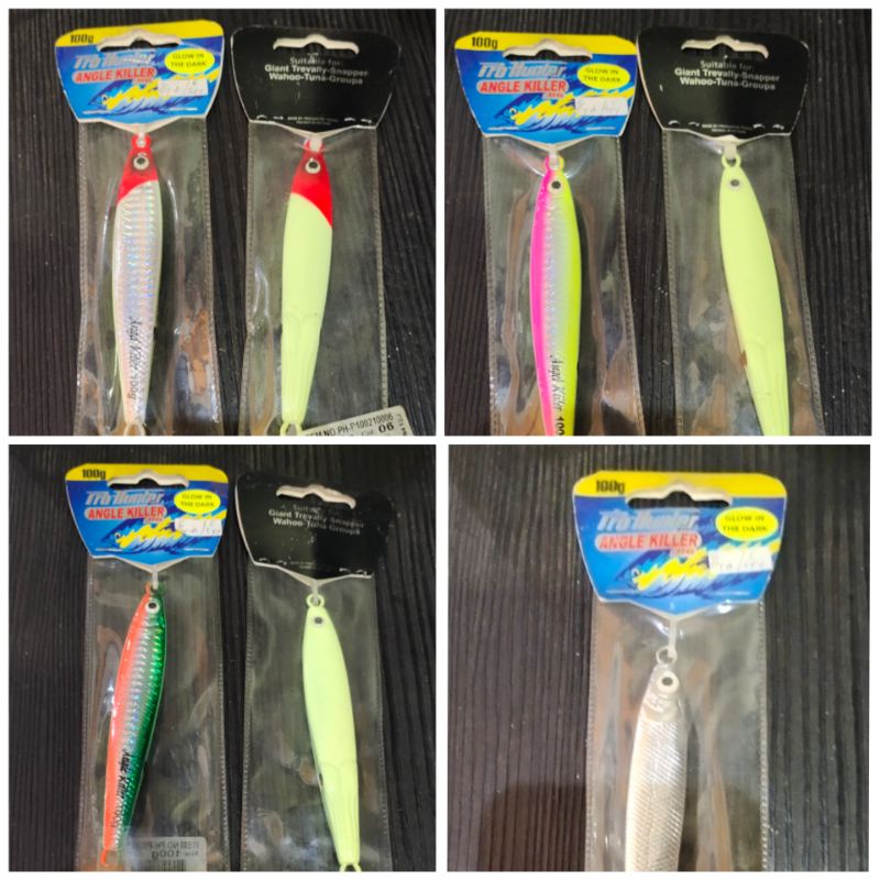 Metal jig Pro Hunter Angle Killer 60.80.100gram Glow in the dark
