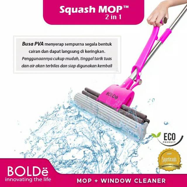 Alat Pel Squash Mop Extreme 2 In 1 BOLDe