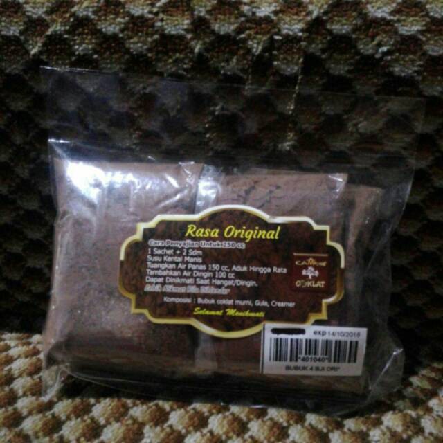 

Bubuk coklat minuman instant netto: 150gr ( Kampung Coklat Blitar )
