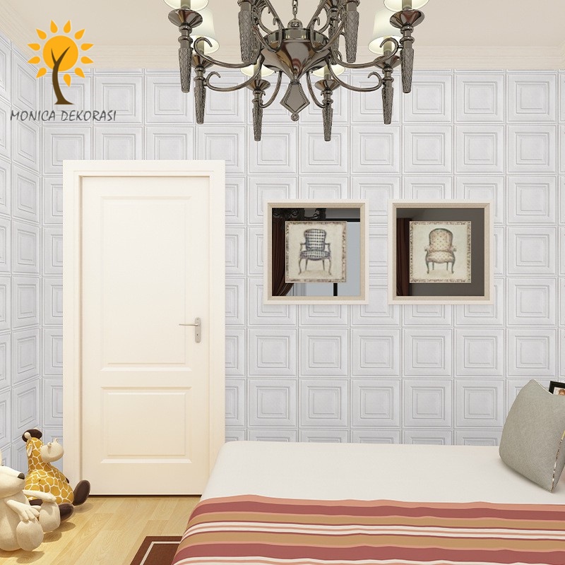 1 Wallpaper Dinding Foam 3D Sticker Series  70 x 70 CM Walpaper Stiker Dinding Dekorasi Kamar-4