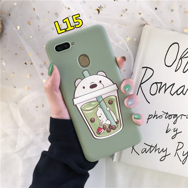 Soft Case OPPO A12 A53 2020 Reno 4 A3S A5 2020 A5S A92 A31 A9 2020 F9 PRO A33 2020 A11K A11 A1K A12S F7 A52 F5 A7 Reno 2F Reno 3 F5 Youth A91 A32 Reno 2Z A12E A72 A53S Realme 7i 5 5S 5i 6i 6 6S C15 C12 C11 C17 C3 C1 C2 Motif Kartun Lucu Cover-3