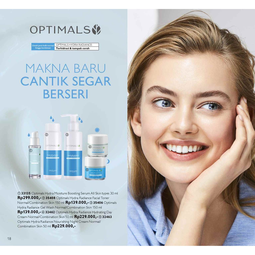 optimals hydra radiance facial toner