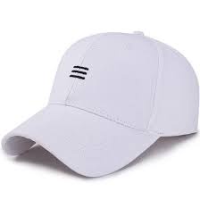 Topi wanita dan pria motif garis tiga