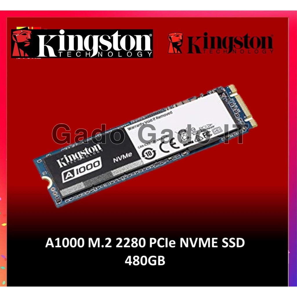 SOLID STATE DRIVE KINGSTON A1000 SSD M.2 2280 SATA PCIe NVMe 480GB (SA1000MB)