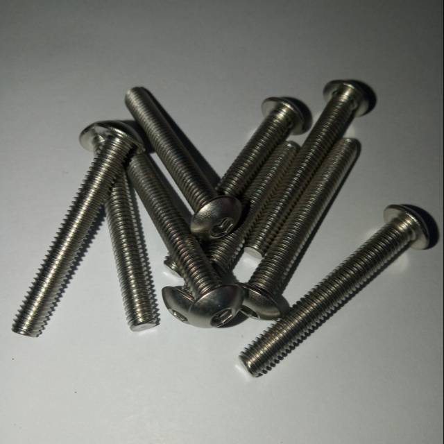 button L M5 x 35 (3.5cm) stainless 304