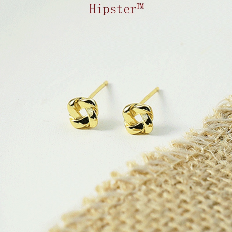 18K Stud Earrings Female Fashion Personality