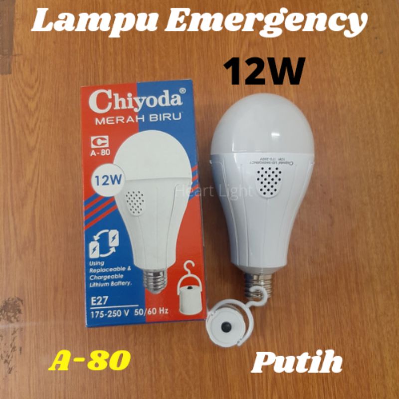 LAMPU LED CHIYODA EMERGENCY 12W PUTIH 1200LM E27/LAMPU EMERGENCY OTOMATIS 12WATT PUTIH/MAGIC LAMP 12