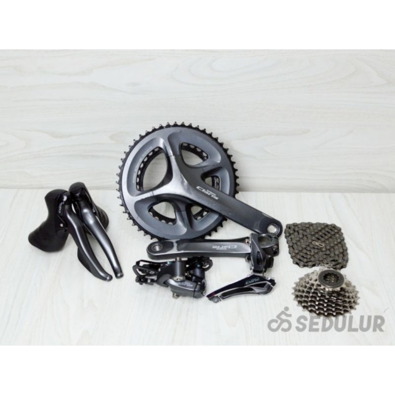 Groupset Shimano Claris R2000 2 x 8 speed not sora 105 ultegra tiagra zee saint