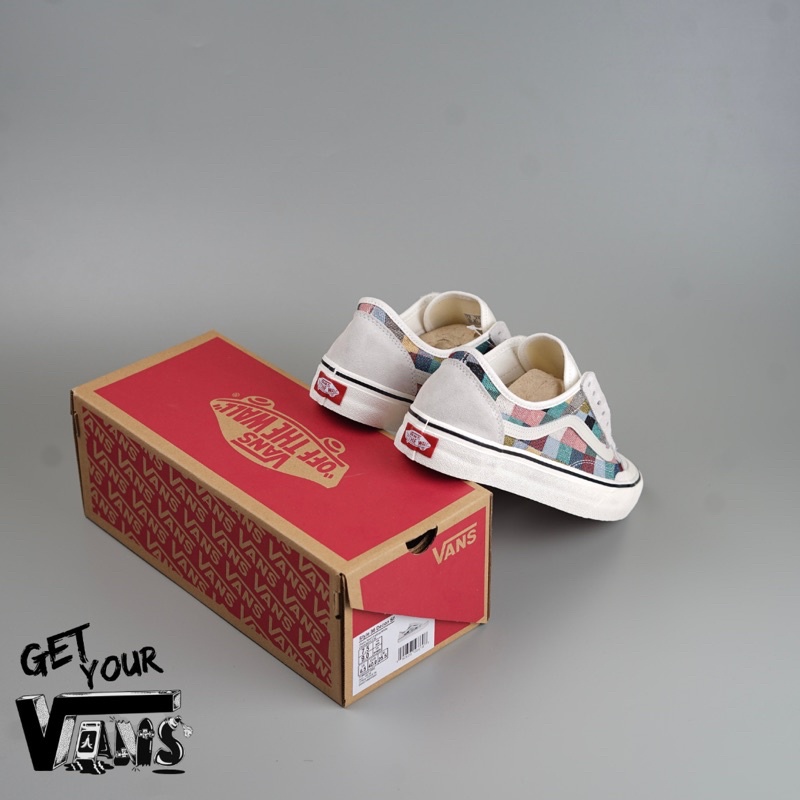 Vans Old Skool Style 36 Decon SF Woven Checkerboard Multi Authentic Original 1000%