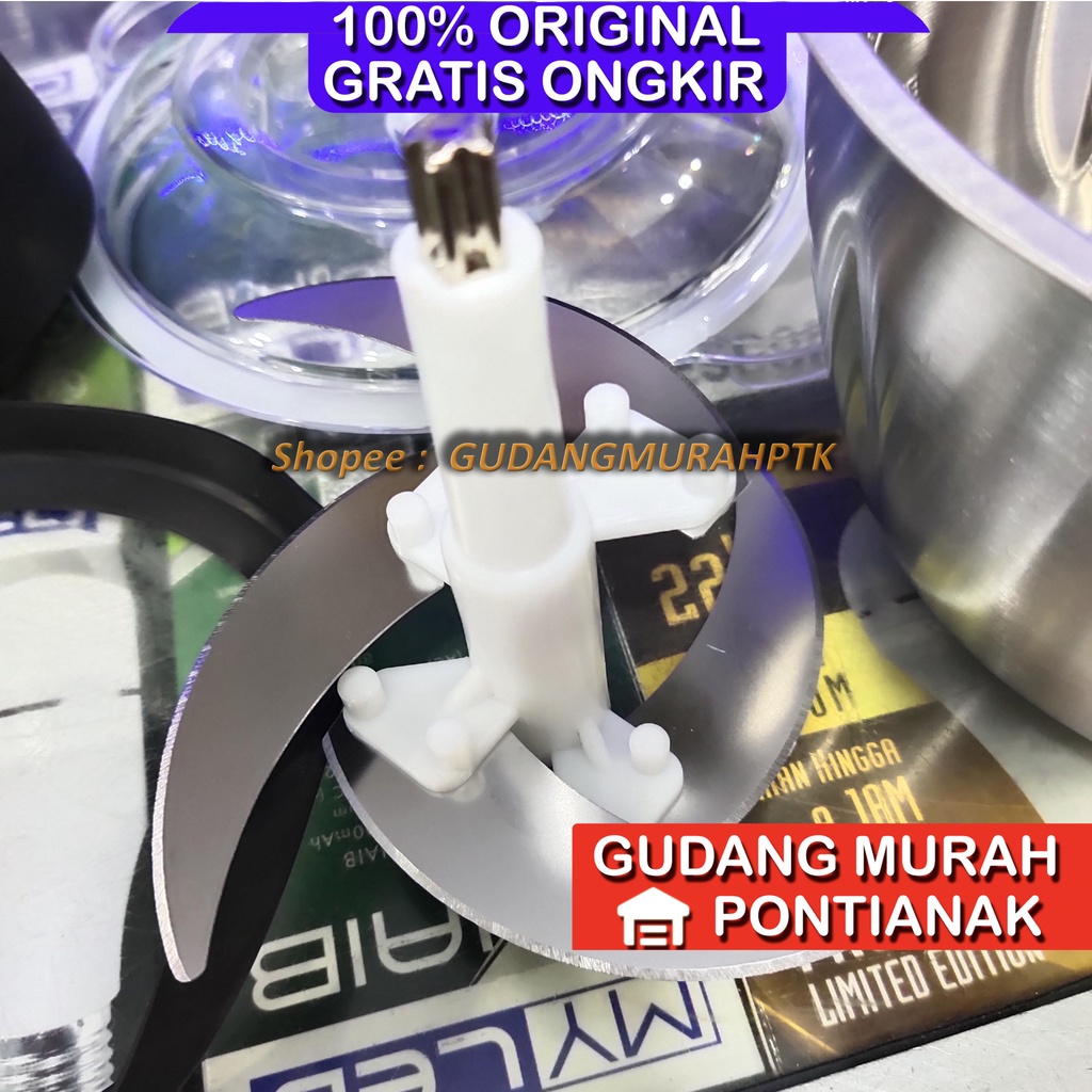 Chopper STAINLESS Kapsule Capsule Meat Grinder Anti Karat Food Processor Penggiling Daging JUMBO SPEED 1 2