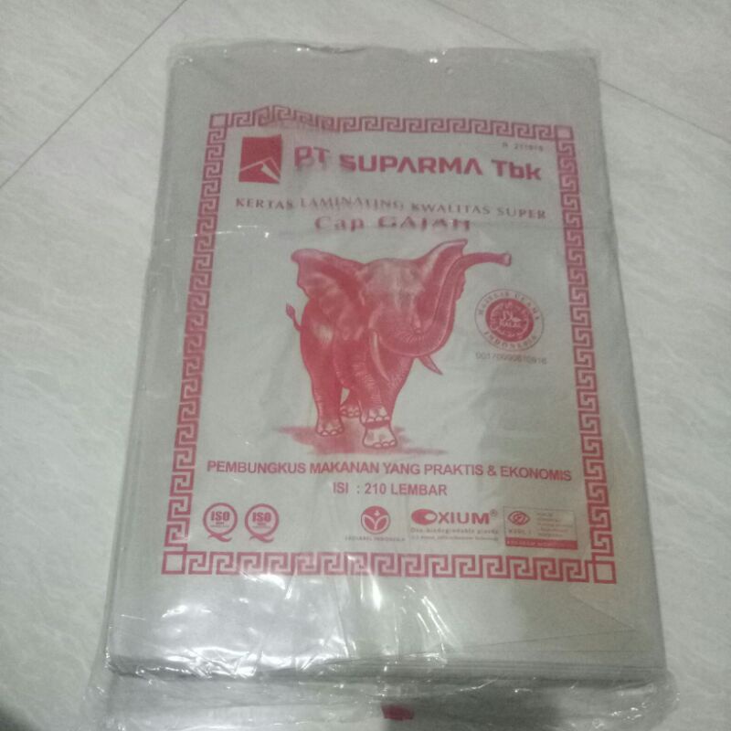 kertas minyak cap gajah