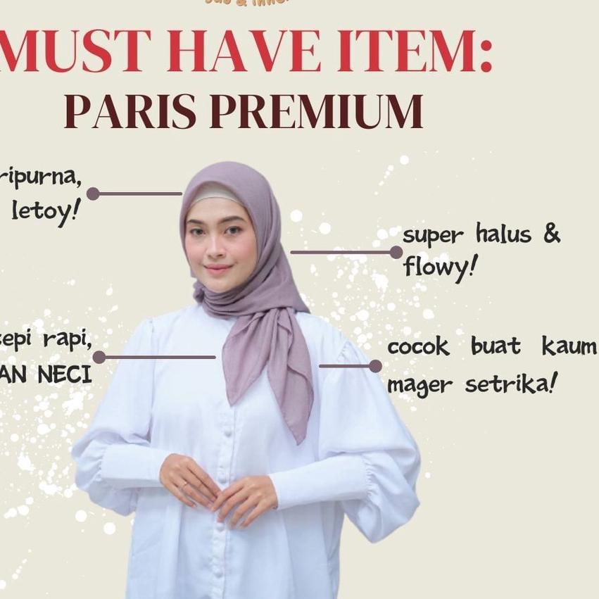 kerudung jilbab segi empat bahan PARIS VOAL PREMIUM anti letoy bisa untuk sekolah warna pink fanta