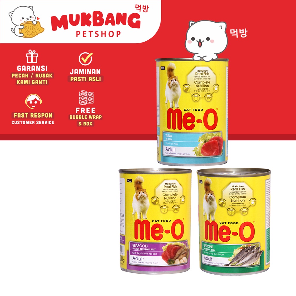 Meo Wetfood Kaleng 400 Gr Makanan Basah Kaleng Kucing Meo Wet Food Kaleng