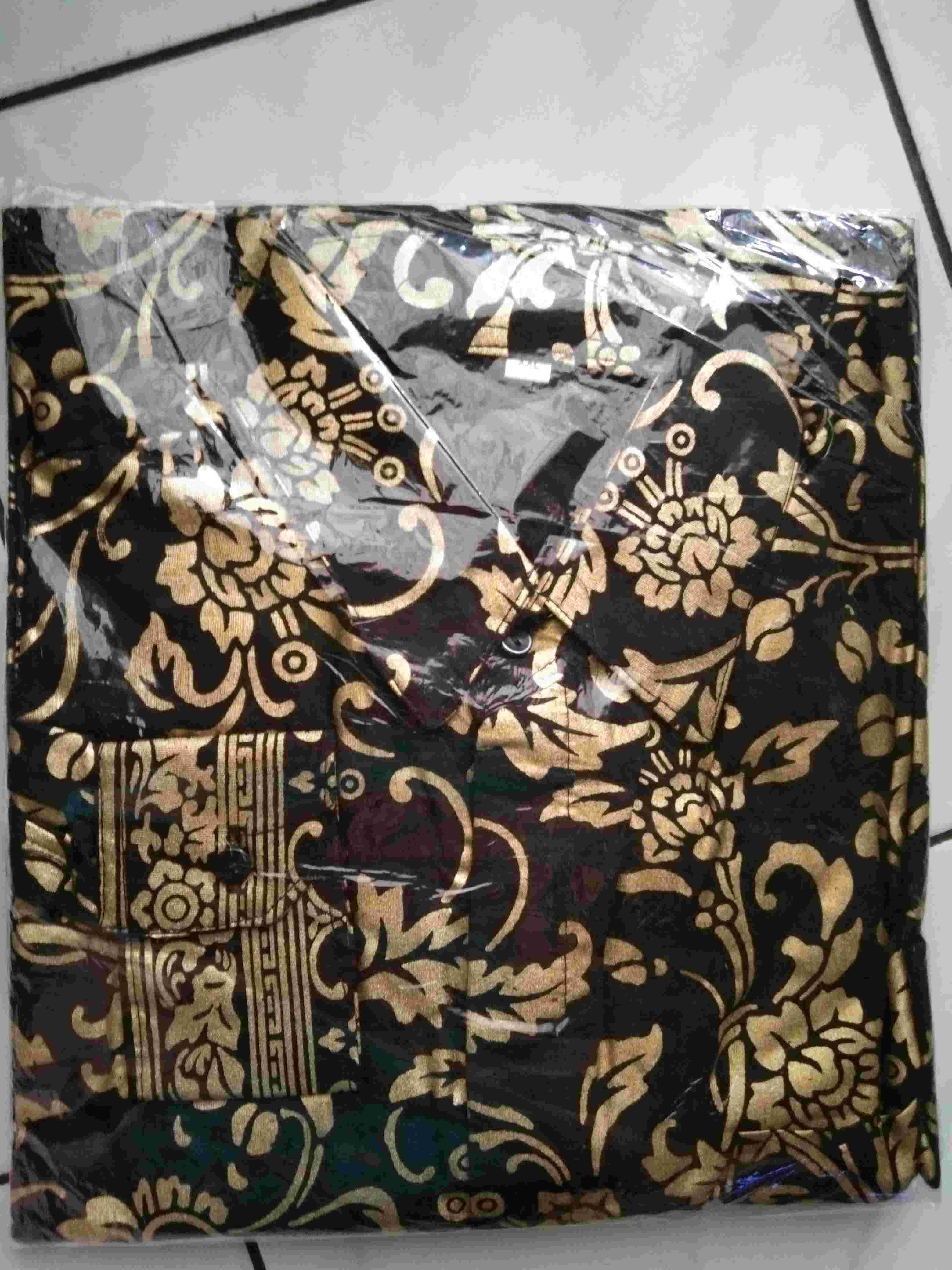 Bswart Batik Hrb026 Kenongo Hem Pendek Padi Pekalongan M L Xl Batik Pria Murah Modern Grosir