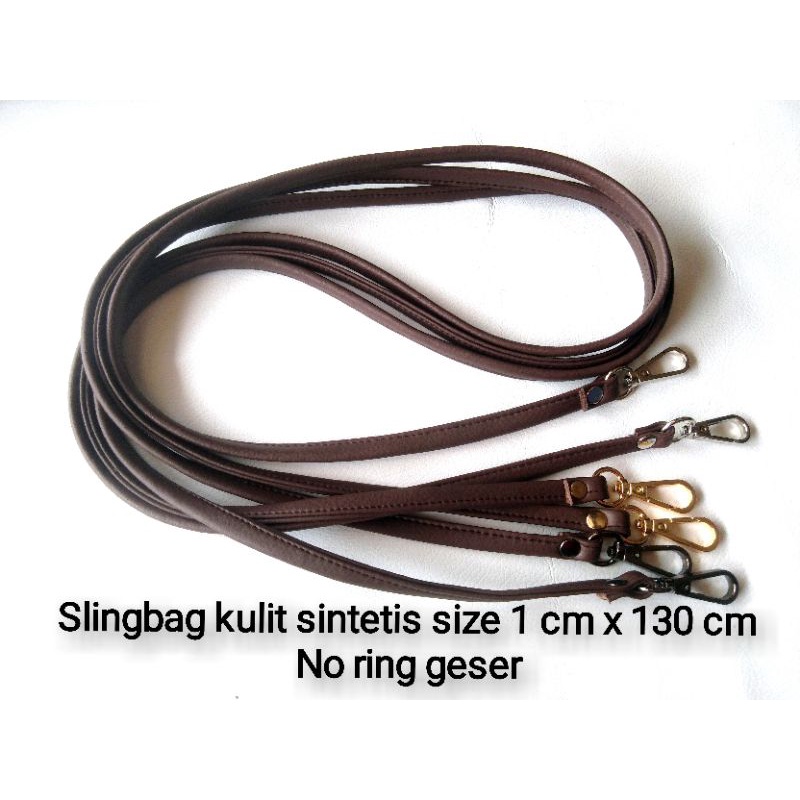 Tali Tas Selempang Size 1 cm x 130 cm-slingbag kulit sintetis premium ring tebal premium
