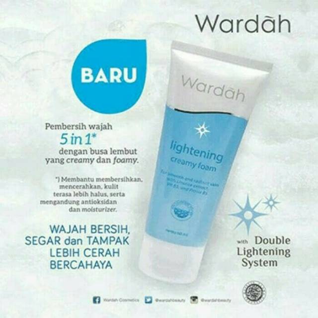 Wardah lightening creamy foam