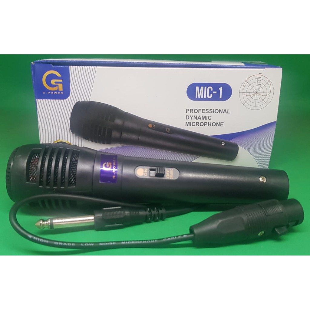 GPOWER MIC 1 original Mic kabel Microphone cable karaoke vocal audio sound mik pengeras suara MUSIK