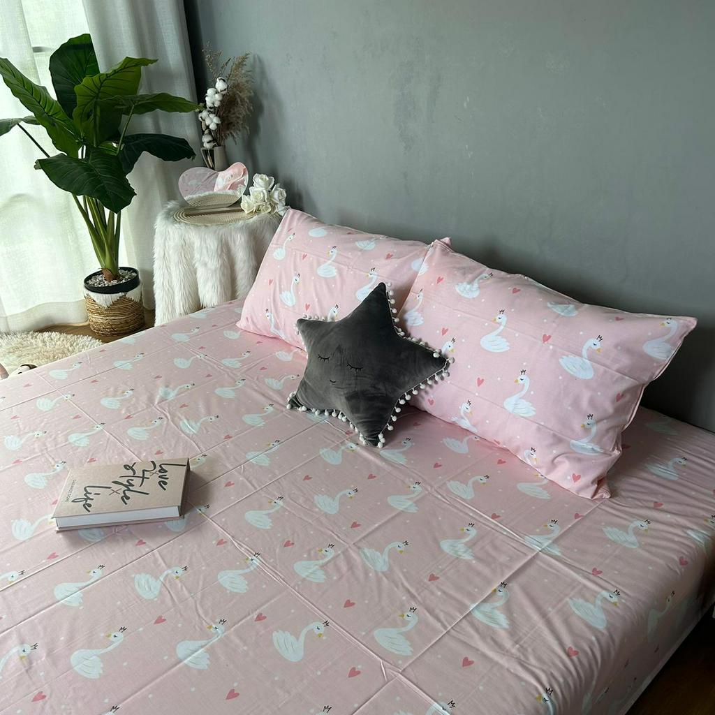 SEPREI FLAMINGO | SPREI KATUN MOTIF FLAMINGO Angsa Kualitas No 1 Shopee