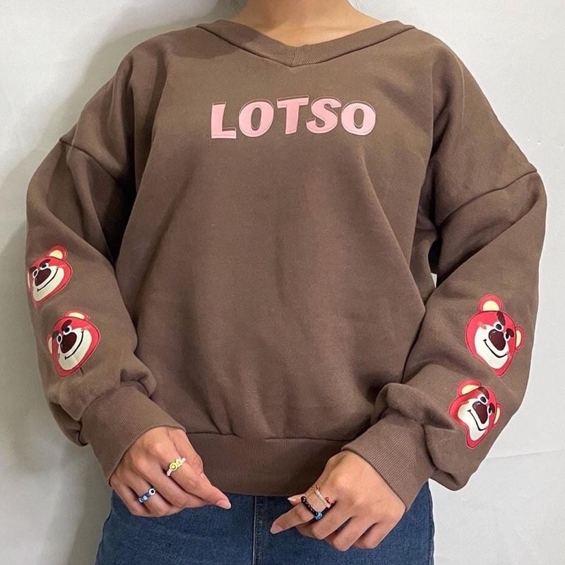 SWEATER LOTSO DEWASA SWEATER BEAR LOTSO CREWNECK LUCU WANITA DEWASA LOTSO TOYS STORY