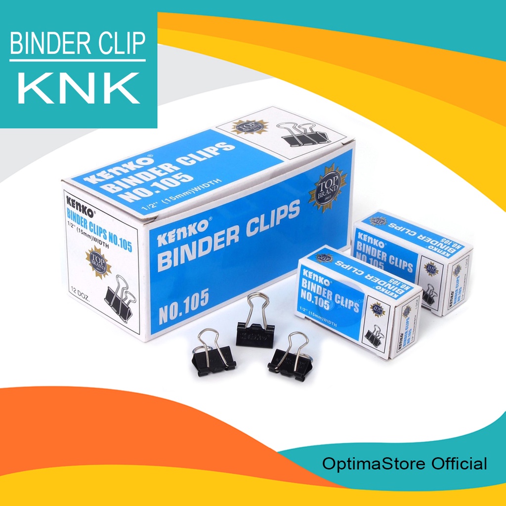 

Binder Clips Penjepit Kertas No. 105/107/155/200/260