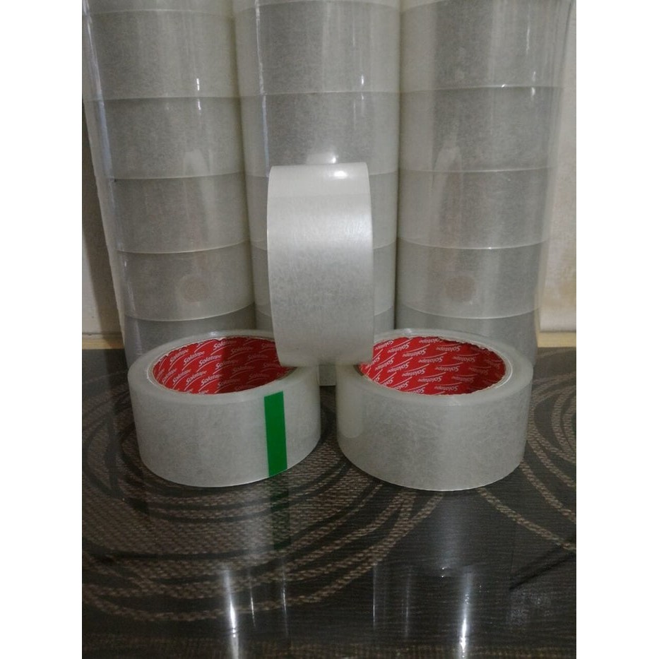 

Terlaris LAKBAN BENING COKLAT 2 INCH 70 M SOLATAPE ISI 72 ROLL