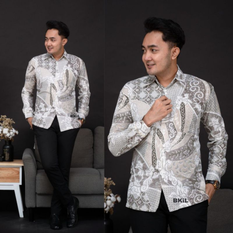 tey-17 Batik wanita ASJ SA HRB026 Kenongo Kemeja Tosca Pendek-kemeja sekar pria