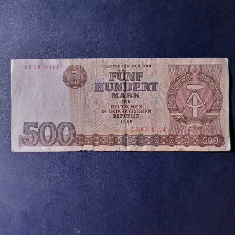 Uang Kuno jerman Timur 500 Mark